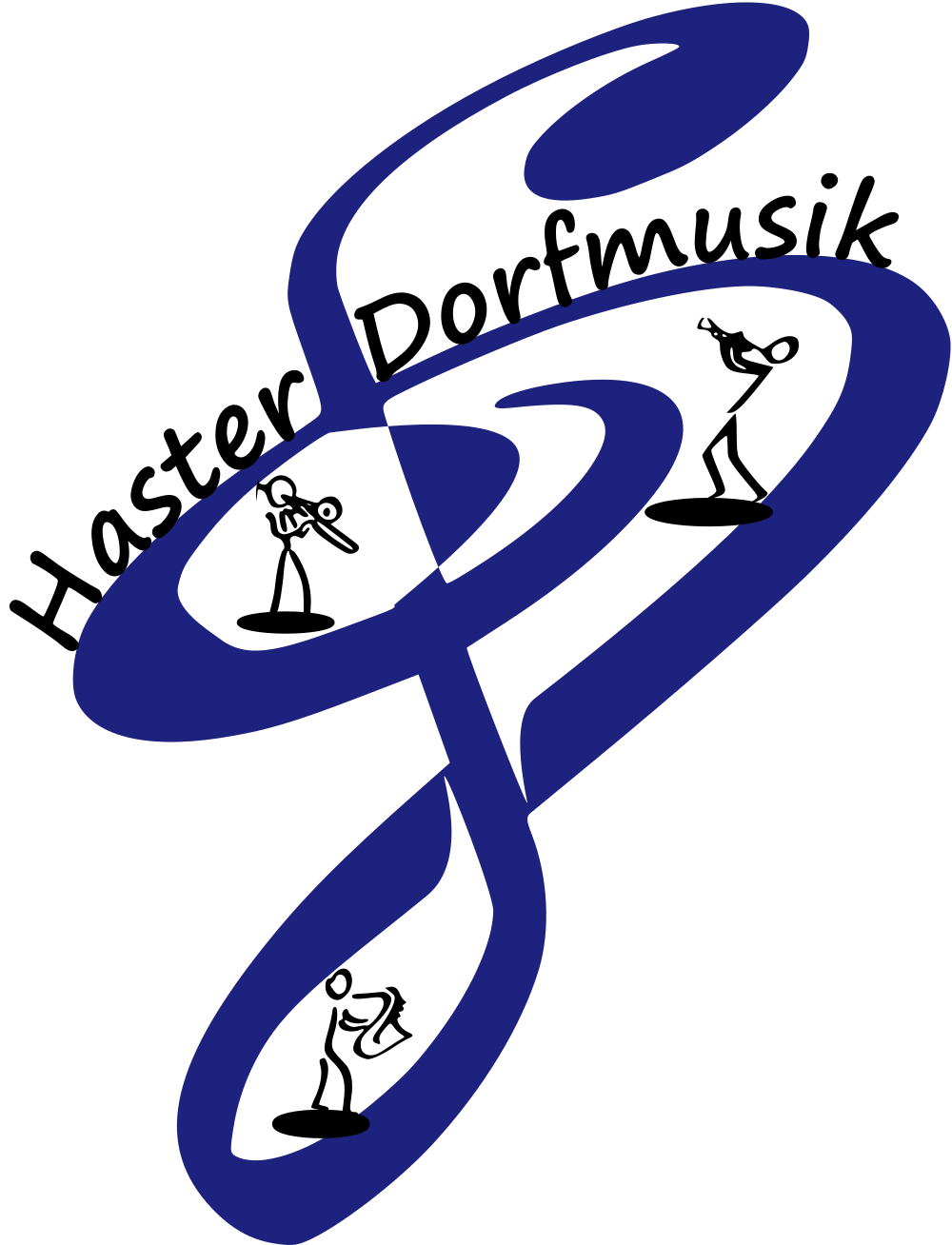 Notenschlüssel-Logo der Haster Dorfmusik